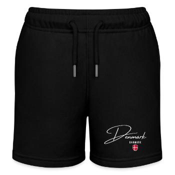 Ich liebe Dänemark, minimalistisches, schlankes Design - Kinder Organic Joggingshorts Mini Bolter von Stanley/Stella - Schwarz - Vorne