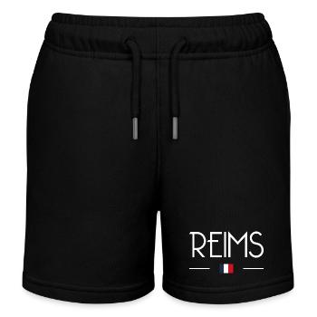 Reims - Short de jogging enfant bio Stanley/Stella - noir - Devant