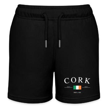 Cork, Irlande – Souvenirs et cadeaux de vacances - Short de jogging enfant bio Stanley/Stella - noir - Devant