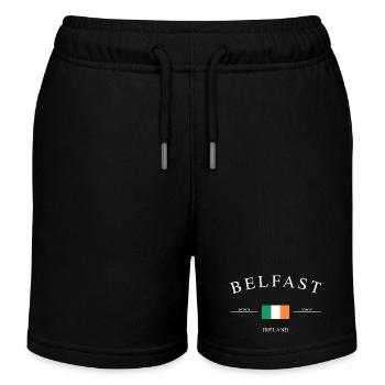 Belfast, Irlande du Nord – Souvenir et cadeau de vacances - Short de jogging enfant bio Stanley/Stella - noir - Devant