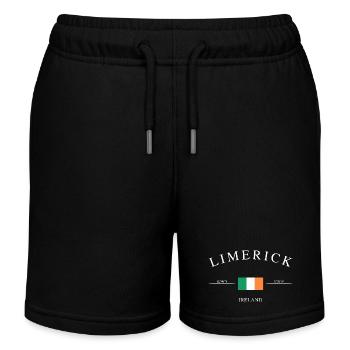 Limerick, Irlande – Souvenir et cadeau de vacances - Short de jogging enfant bio Stanley/Stella - noir - Devant