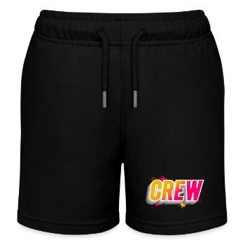 Crew - Kinder Organic Joggingshorts Mini Bolter von Stanley/Stella - Schwarz - Vorne