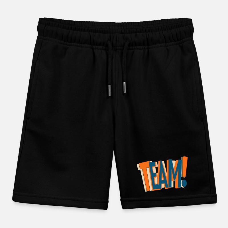 Conception de texte en équipe Short de jogging enfant bio Stanley/Stella