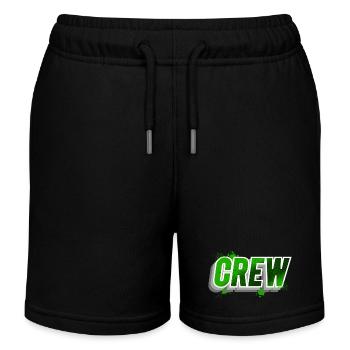 crew - Kids Organic Sweat Shorts by Stanley/Stella - black - Front