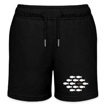 Schottische Fische folgen dem Schwarm nicht - Kinder Organic Joggingshorts Mini Bolter von Stanley/Stella - Schwarz - Vorne