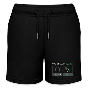 Theatre Technology Crew Stage Technician Sound - Kids Organic Sweat Shorts by Stanley/Stella - black - Front