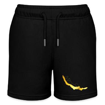Goldküsten Gemeinden an Zürichsee Silhouette - Kinder Organic Joggingshorts Mini Bolter von Stanley/Stella - Schwarz - Vorne