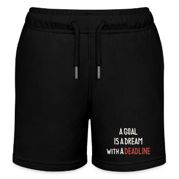 Ein Ziel ist ein Traum mit einer Frist - Kinder Organic Joggingshorts Mini Bolter von Stanley/Stella - Schwarz - Vorne