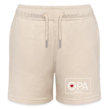 OPA 2026 Stolzer Großvater Ankündigung - Kinder Organic Joggingshorts Mini Bolter von Stanley/Stella - Natur - Vorne