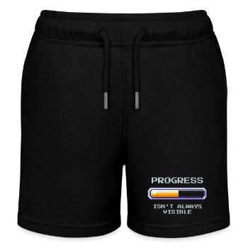 Unsichtbarer Fortschritt | Sozialarbeit - Kinder Organic Joggingshorts Mini Bolter von Stanley/Stella - Schwarz - Vorne