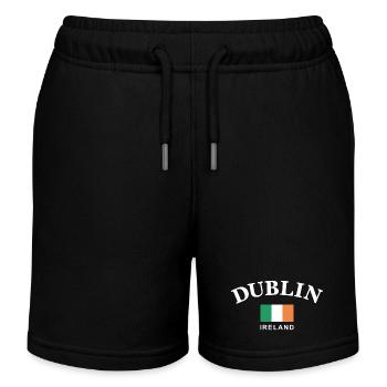 Dublin, Ireland - Kids Organic Sweat Shorts by Stanley/Stella - black - Front