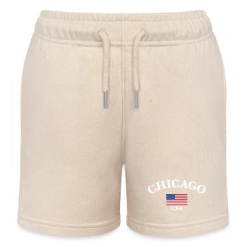 Chicago, États-Unis - Short de jogging enfant bio Stanley/Stella - écru doux - Devant