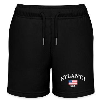 Atlanta, États-Unis - Short de jogging enfant bio Stanley/Stella - noir - Devant