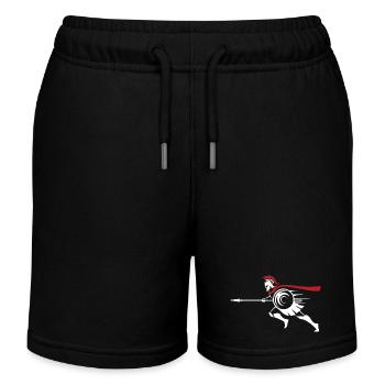 Spartiate Sprint Silhouette Mascotte Spartan Run - Short de jogging enfant bio Stanley/Stella - noir - Devant