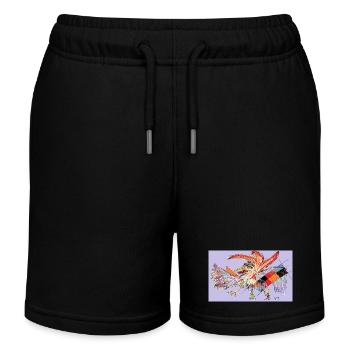 Just a Walking Dog - Kids Organic Sweat Shorts by Stanley/Stella - black - Front
