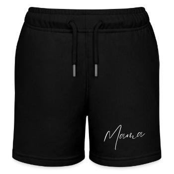Mama Schriftzug Kalligrafie - Kinder Organic Joggingshorts Mini Bolter von Stanley/Stella - Schwarz - Vorne