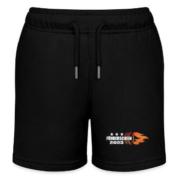 Führerschein bestanden 2025 - Fahrerlaubnis - Kinder Organic Joggingshorts Mini Bolter von Stanley/Stella - Schwarz - Vorne