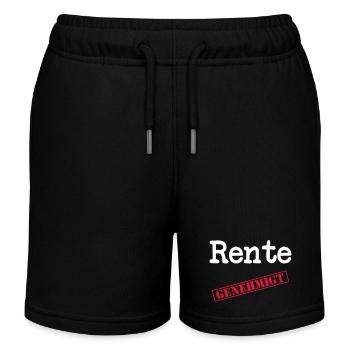 Rente genehmigt - Kinder Organic Joggingshorts Mini Bolter von Stanley/Stella - Schwarz - Vorne