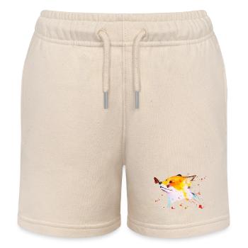 red fox - Kids Organic Sweat Shorts by Stanley/Stella - soft Ecru - Front