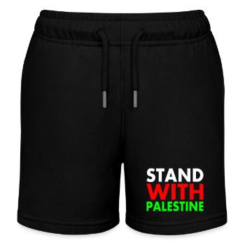 Stand with palestine - Kinder Organic Joggingshorts Mini Bolter von Stanley/Stella - Schwarz - Vorne