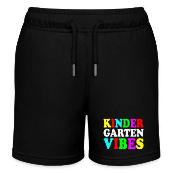 kindergarten vibes - Short de jogging enfant bio Stanley/Stella - noir - Devant
