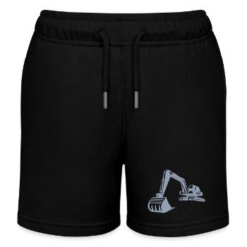 Silhouette de pelle, conception précise pour - Short de jogging enfant bio Stanley/Stella - noir - Devant