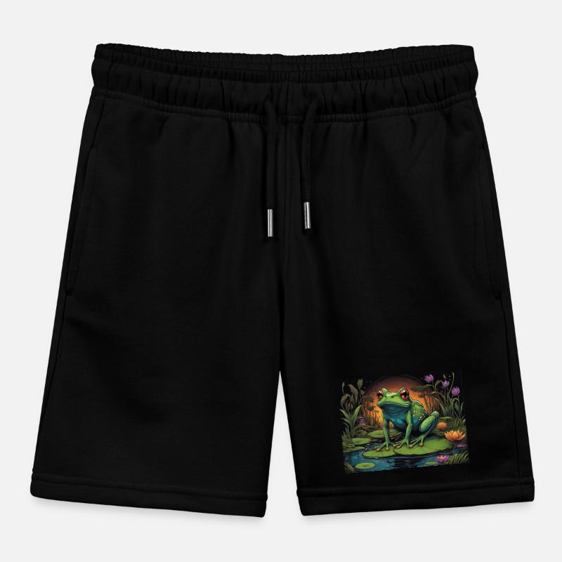 frog Kids Organic Sweat Shorts by Stanley/Stella