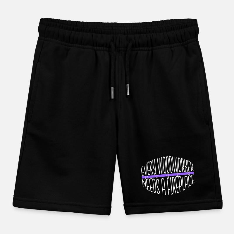 Gift Idea Apprentice Carpenter Funny Tshirts Jokes Kids Organic Sweat Shorts by Stanley/Stella