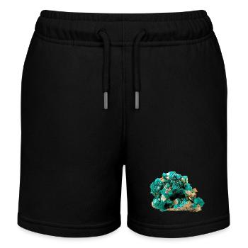Dioptas Minéral Cuivre Émeraude Silicate Cristal - Short de jogging enfant bio Stanley/Stella - noir - Devant