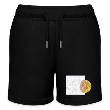 Crypto Brain 2 Bitcoin BTC ETH - Short de jogging enfant bio Stanley/Stella - noir - Devant