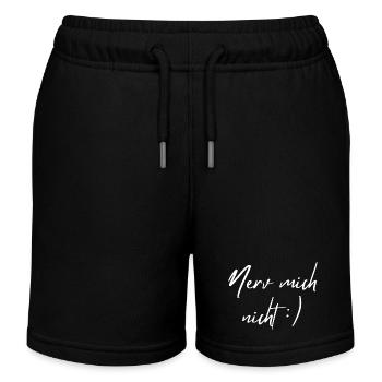 Nerv mich nicht - Kinder Organic Joggingshorts Mini Bolter von Stanley/Stella - Schwarz - Vorne