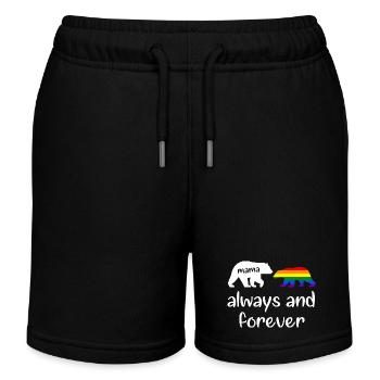 Mama Bear Toujours mignon Gay Pride Ally LGBTQ Month - Short de jogging enfant bio Stanley/Stella - noir - Devant
