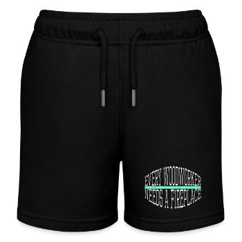 chainsaw grab americas awesome chainsaw woodworker - Kinder Organic Joggingshorts Mini Bolter von Stanley/Stella - Schwarz - Vorne