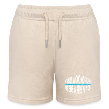 déclaration charpentier de construction - Short de jogging enfant bio Stanley/Stella - écru doux - Devant