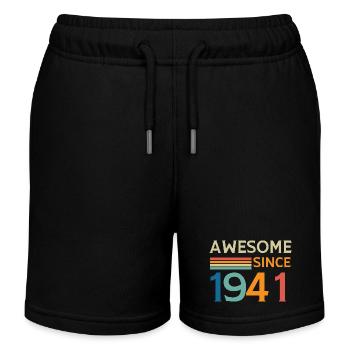 Awesome since 1941 - Short de jogging enfant bio Stanley/Stella - noir - Devant