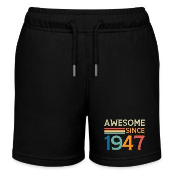 Awesome since 1947 - Kids Organic Sweat Shorts by Stanley/Stella - black - Front