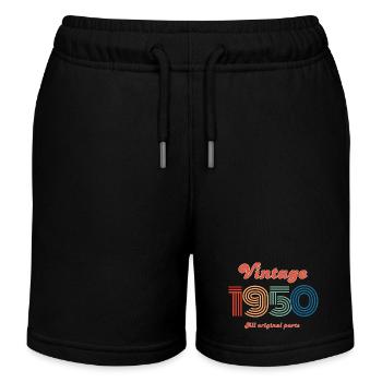 Jahrgang 1950 alle Originalteile - Kinder Organic Joggingshorts Mini Bolter von Stanley/Stella - Schwarz - Vorne