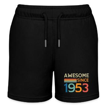 Awesome since 1953 - Kids Organic Sweat Shorts by Stanley/Stella - black - Front