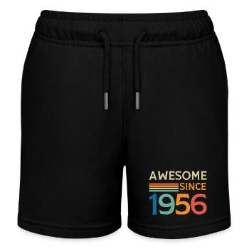 Awesome since 1956 - Kids Organic Sweat Shorts by Stanley/Stella - black - Front