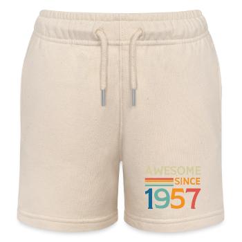 Großartig seit 1957 - Kinder Organic Joggingshorts Mini Bolter von Stanley/Stella - Natur - Vorne