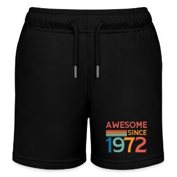 Awesome since 1972 - Kids Organic Sweat Shorts by Stanley/Stella - black - Front