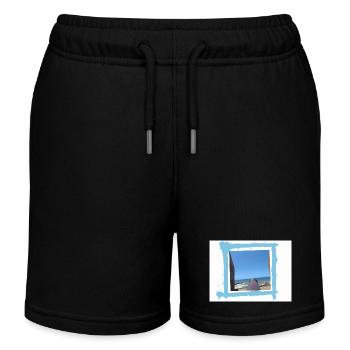 Meerblick - Kinder Organic Joggingshorts Mini Bolter von Stanley/Stella - Schwarz - Vorne