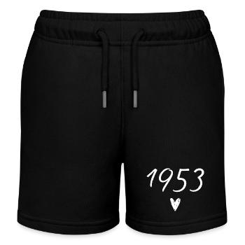 Herzgeburtstag 1953 - Kinder Organic Joggingshorts Mini Bolter von Stanley/Stella - Schwarz - Vorne