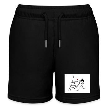 Aimer la France - Short de jogging enfant bio Stanley/Stella - noir - Devant
