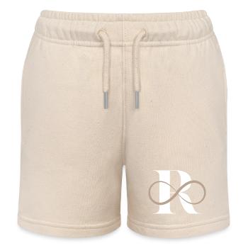 Infinite letter r - Kids Organic Sweat Shorts by Stanley/Stella - soft Ecru - Front