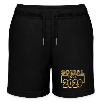 seit 2029 - Kinder Organic Joggingshorts Mini Bolter von Stanley/Stella - Schwarz - Vorne
