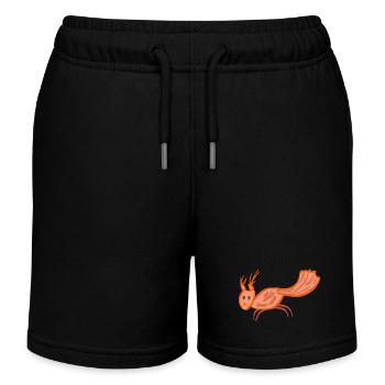 Eichhörnchen Nüsse oder Tee - Kinder Organic Joggingshorts Mini Bolter von Stanley/Stella - Schwarz - Vorne