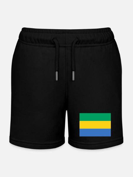 Gabon - Short de jogging enfant bio Stanley/Stella - noir