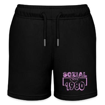 seit 1980 - Kinder Organic Joggingshorts Mini Bolter von Stanley/Stella - Schwarz - Vorne