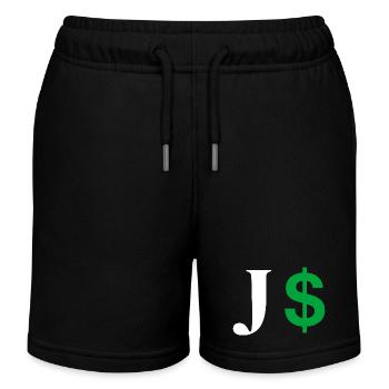Buchstabe j Dollar - Kinder Organic Joggingshorts Mini Bolter von Stanley/Stella - Schwarz - Vorne